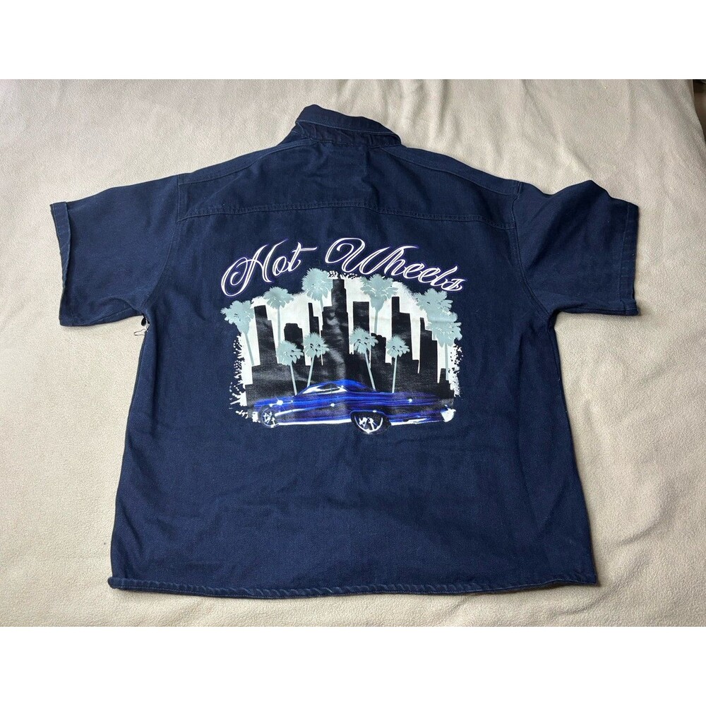 Hot Wheels x Forever 21 Lowrider Shirt Men's Size M Denim Button Up
